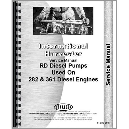 Injection Pump Service Manual (Industrial) For International Harvester RD